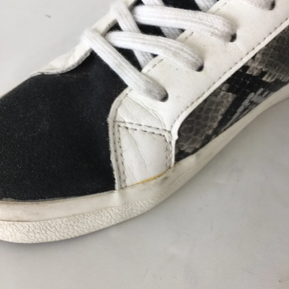 Vintage Havana Sonny Snakeskin Sneaker Shoes Women’s Size 8 Black White